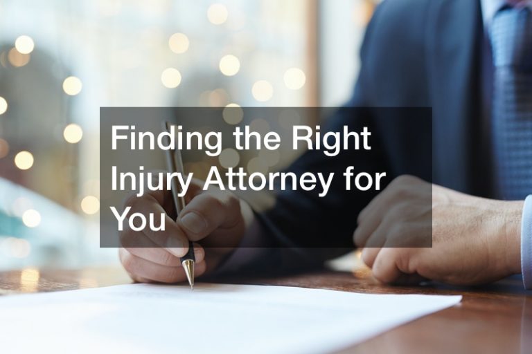 Finding the Right Injury Attorney for You