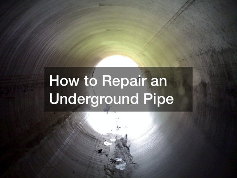 How to Repair an Underground Pipe