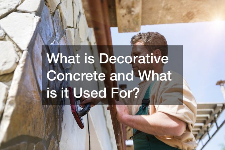 What is Decorative Concrete and What is it Used For?